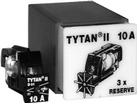 NIKO Tytan II sikringsmagasin 3 stk. 10A sikring og skuffe med blinkmelder