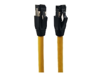 MicroConnect – Patch-kabel – RJ-45 (hane) till RJ-45 (hane) – 3 m – S/FTP – CAT 8.1 – halogenfri hakfri – gul