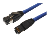 MicroConnect – Patch-kabel – RJ-45 (hane) till RJ-45 (hane) – 10 m – S/FTP – CAT 8.1 – halogenfri hakfri – blå