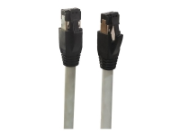 MicroConnect – Patch-kabel – RJ-45 (hane) till RJ-45 (hane) – 3 m – S/FTP – CAT 8.1 – halogenfri hakfri – grå