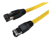 MicroConnect – Patch-kabel – RJ-45 (hane) till RJ-45 (hane) – 5 m – S/FTP – CAT 8.1 – halogenfri hakfri – gul