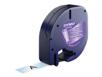 Etiketttape DYMO® LetraTAG 12mm x 4m klar plasttape Papir & Emballasje - Markering - Etiketter og Teip
