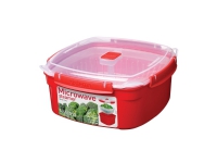 Sistema 1103, Dampkoker, Rød, 3200 ml, Gjennomsiktig, 13,53 kopper, 238 mm
