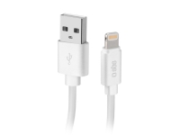 SBS TECABLPOLOLIG89W 1 m Lightning USB A Hankoppling Hankoppling Vit