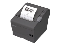 Epson TM T88V – Kvittoskrivare – termisk linje – Rulle (8 cm) – upp till 300 mm/sek – USB seriell – kniv – mörkgrå