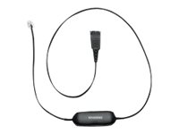 Jabra GN1216 - Hodetelefonkabel - Quick Disconnect plugg til RJ-9 hann - 80 cm - for Avaya one-X Deskphone Edition 96XX Jabra GN 2000, GN2000 BIZ 2400, 2400 3in1, GN2000 TV, Lyd & Bilde - Hodetelefoner & Mikrofoner