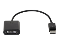 HP DisplayPort to DVI-D Adapter – DisplayPort-adapter – enkel länk – DisplayPort (hane) till DVI-D (hona) – 19 cm – sprintlåsning – för HP 34  Elite 600 G9 800 G9 t655  Elite Dragonfly Notebook  Pro t550  ProOne 440 G9