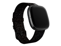 Fitbit Woven Band - Klokkestropp for smart armbåndsur - Liten størrelse - koksgrå - for Fitbit Sense, Versa 3 Helse - Pulsmåler - Tilbehør