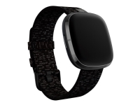 Fitbit Woven Band - Klokkestropp for smart armbåndsur - Stor størrelse - koksgrå - for Fitbit Sense, Versa 3 Helse - Pulsmåler - Tilbehør