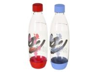 Liter Bottle of SodaStream white Fuse Twinpack vegetable pattern