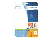 HERMA Premium – Papper – matt – permanent självhäftande – vit – 70 x 37 mm 600 etikett (er) (25 ark x 24) laminerade etiketter