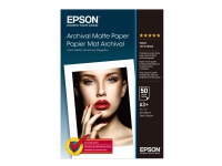 Epson Archival – Matt – Super A3/B (330 x 483 mm) – 192 g/m² – 50 ark papper – för SureColor SC-P700 P7500 P900 P9500 T2100 T3100 T3400 T3405 T5100 T5400 T5405
