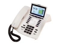 AGFEO ST 45 IP, IP-telefon, Vit, Trådbunden telefonlur, 1000 poster, Digital, LCD