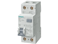 SIEMENS Kombinationsbrytare B 6A 1-polig + zeroB-egenskaper6kA kortslutningskapacitet30mA utlösningsström 230V AC 36 mm bred