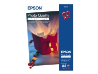 Epson Photo Quality Ink Jet Paper - Matt - belagt - ren hvit - A4 (210 x 297 mm) - 102 g/m² - 100 ark papir - for EcoTank ET-2810, 2815, 2825, 2826, 2850, 2851, 2856, 4800, 4850 SureColor SC-P700, P900 Papir & Emballasje - Hvitt papir - fotopapir