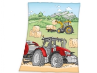 Traktor Fleece tæppe - 130 x 160 cm N - A
