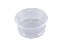 Plastbægre 10-250 rund klar PP 250ml Ø101x50mm 100stk/pak