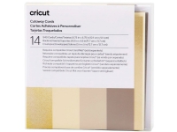 Cricut Neutrals Sampler - Cutaway card set - grå, kaki, kremfarget, hvit, holographic gold