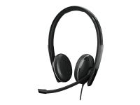 EPOS ADAPT 165 USB-C II - ADAPT 100 Series - hodesett - on-ear - kablet - 3,5 mm jakk, USB-C - svart - Optimert for UC