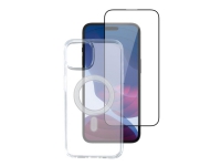 Bilde av 4smarts 360° Starter Set - Beskyttelsesboks Baksidedeksel For Mobiltelefon - Magsafe-samsvar - Herdeet Glass (10 H) - Gjennomsiktig - For Apple Iphone 14 Pro