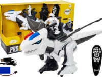 LEANToys Dinosaur Tyrannosaurus Robot Interaktiv Fjernstyret K18 Programmering Hvid
