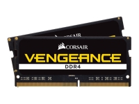 CORSAIR Vengeance - DDR4 - sett - 16 GB: 2 x 8 GB - SO DIMM 260-pin - 2400 MHz / PC4-19200 - CL16 - 1.2 V - ikke-bufret - ikke-ECC PC-Komponenter - RAM-Minne