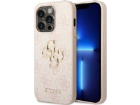 Guess GUHCP14X4GMGPI iPhone 14 Pro Max 6,7 rosa/rosa hardt 4G-deksel, stor metalllogo