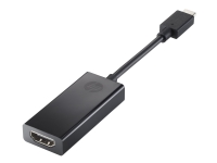 HP – Ekstern videoadapter – USB-C – HDMI – sort – för ENVY Laptop 13  Laptop 14  Pavilion x360 Laptop  Spectre Laptop 13