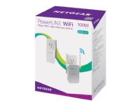 NETGEAR Powerline PLW1000 - - strømlinjeadaptersett - - 1GbE, HomePlug AV (HPAV) 2.0, IEEE 1901 - Wi-Fi 5 - Dobbeltbånd - veggpluggbar - med NETGEAR PowerLINE 1000 Adapter (PL1000) PC tilbehør - Nettverk - HomePlug/Powerline