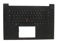 Sunrex – Ersättningstangentbord för bärbar dator – med Trackpoint – bakgrundsbelyst – tysk – med övre skydd – för ThinkPad P1 Gen 4  P1 Gen 5  X1 Extreme Gen 4  X1 Extreme Gen 5