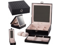 Jewelery box watches universal organizer box (black)