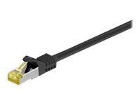 MicroConnect – Nätverkskabel – RJ-45 (hane) till RJ-45 (hane) – 7.5 m – SFTP PiMF – CAT 7 – hakfri – svart