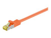 MicroConnect – Nätverkskabel – RJ-45 (hane) till RJ-45 (hane) – 50 cm – SFTP PiMF – CAT 7 – hakfri – orange