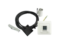 Devidry Pro Kit består av: termostat golvsensor Devidry-verktyg och aluminiumband.