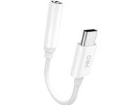 Adapter Dudao L16CPro USB-C to Jack 0,1m (white) N - A
