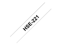 Brother HSe-221 – Svart på vitt – Rulle (0,88 cm x 1,5 m) 1 rulle (rullar) rör – för P-Touch PT-D600 D800 E500 E550 E800 H101 P750 P900 P950  P-Touch EDGE PT-P750