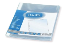 BANTEX LOMME MED ÅBNING I TOP 0,04 MM 100 STK, TRANSPARENT Arkivering - Elastikmapper & Chartekker - Plastlommer