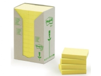 Post-it® Recycled Notes Canary Yellow™ 24 blokke 38 mm x 51 mm