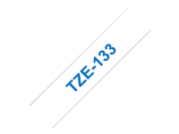 Brother TZe-133 – blå på klar 12mm x 8m