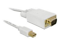 Delock – DisplayPort-kabel – Mini DisplayPort (hane) till HD-15 (VGA) (hane) – 2 m – för Apple MacBook  MacBook Air