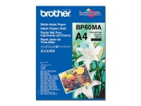 Bilde av Brother Bp60ma Matte Inkjet Paper - Mat - A4 (210 X 297 Mm) - 145 G/m² - 25 Ark Papir