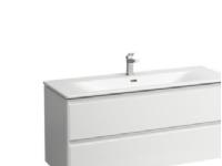 Laufen Palace møbelpk 120 hv - møbelpakke 120cm, alugreb, softclose, mathvid