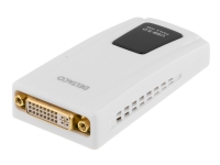 DELTACO PRIME USB3-DVI - Ekstern videoadapter - USB 3.0 - DVI - hvit PC-Komponenter - Skjermkort & Tilbehør - USB skjermkort