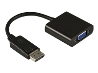 DELTACO DP-VGA7 – Videotransformator – DisplayPort – VGA – sort