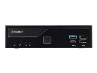 Shuttle XPC slim DH610 - Barebone - Slim-PC - LGA1700 sokkel - Intel H610 - uten CPU - RAM 0 GB - GigE, 2.5 GigE - sort PC & Nettbrett - Stasjonær PC - Bare bein