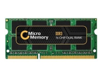CoreParts – DDR3 – modul – 4 GB – SO DIMM 204-pin – 1600 MHz / PC3-12800 – ej buffrad – icke ECC – för ASUS G55VW  G75VW  K55DR  K55VD  K55VM  N46VM  N56VM  N56VZ  R500VD  R500VM