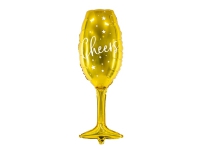 PartyDeco FB52M-019-KARTON, Gull, Figur, Folie, 280 mm, 800 mm, 50 stykker