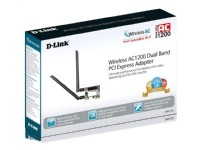 D-Link Wireless AC1200 DWA-582 - Nettverksadapter - PCIe lavprofil - Wi-Fi 5 PC tilbehør - Nettverk - Nettverkskort