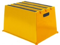 TWINCO TWIN 6600 - Safety step - polyetylen med høy tetthet - gul interiørdesign - Tilbehør - Elefantføtter