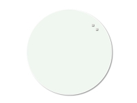Magnetisk NAGA glastavle cirkel Ø45 cm hvid